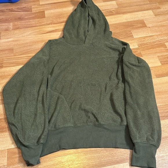 SO green sweatshirt with hood - Picture 1 of 4